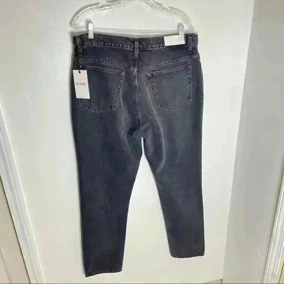 ReDone Original 70s Straight Jeans in Black Wash Denim Size 29 - Picture 5 of 5